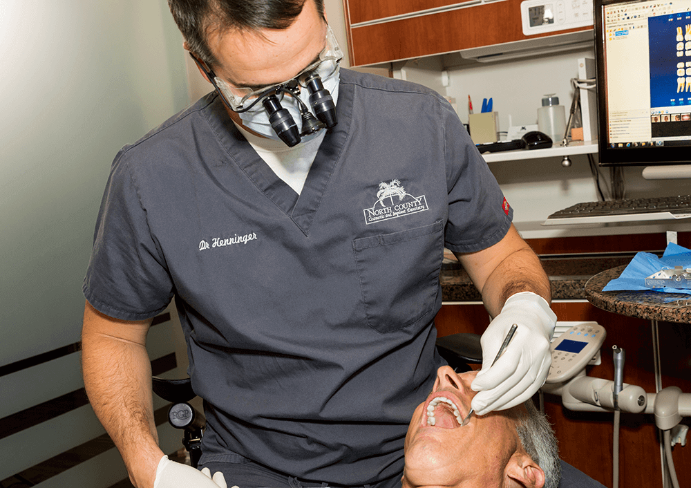 Dr Henninger with Dental Implant Patient